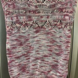 Elegant Pink Knit Sweater